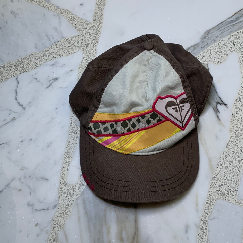 Roxy womens snapback Baseball Cap with embroidered detailed stitch
